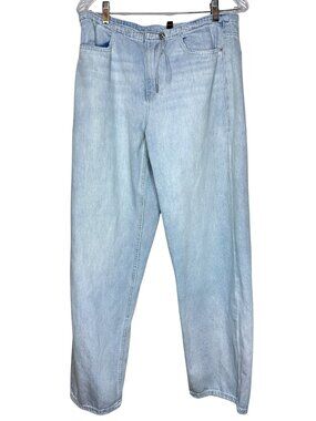 Banana Republic Light Blue Straight-Leg Denim Jean Drawstring Waist Womens 29